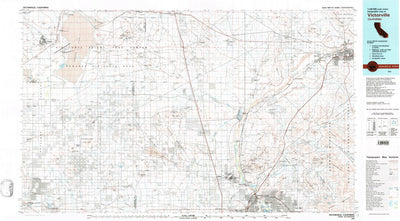 United States Geological Survey Victorville, CA (1982, 100000-Scale) digital map