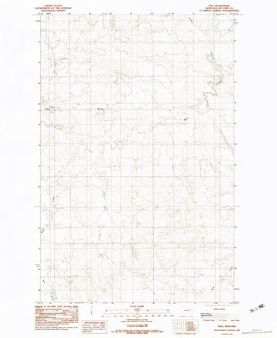 United States Geological Survey Vida, MT (1983, 24000-Scale) digital map