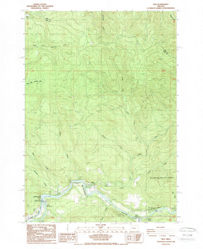 United States Geological Survey Vida, OR (1988, 24000-Scale) digital map