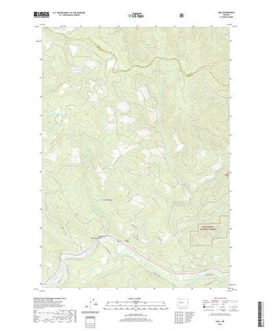 United States Geological Survey Vida, OR (2020, 24000-Scale) digital map
