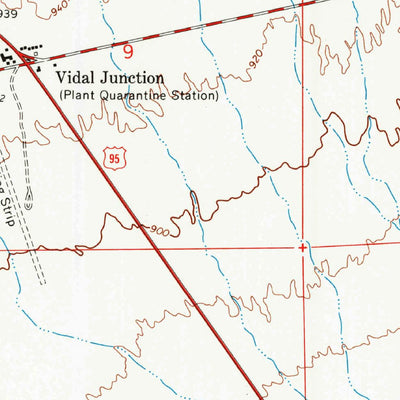 United States Geological Survey Vidal Junction, CA (1971, 24000-Scale) digital map