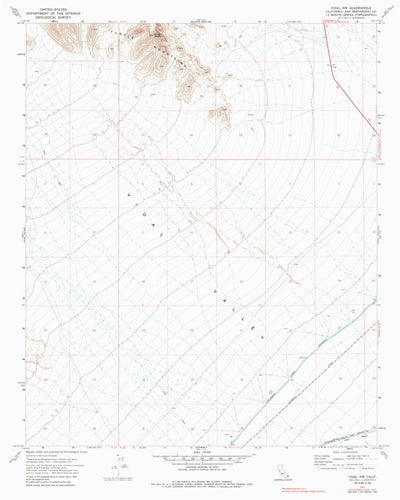 United States Geological Survey Vidal NW, CA (1971, 24000-Scale) digital map