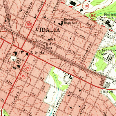 United States Geological Survey Vidalia, GA (1970, 24000-Scale) digital map