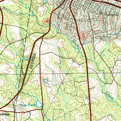 United States Geological Survey Vidalia, GA (1979, 100000-Scale) digital map