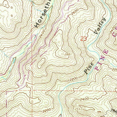 United States Geological Survey Viejas Mountain, CA (1960, 24000-Scale) digital map