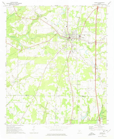 United States Geological Survey Vienna, GA (1972, 24000-Scale) digital map