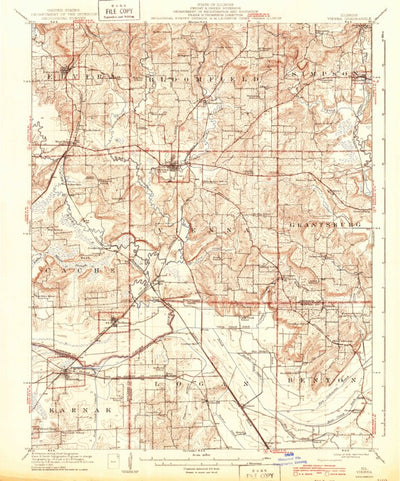 United States Geological Survey Vienna, IL (1918, 62500-Scale) digital map