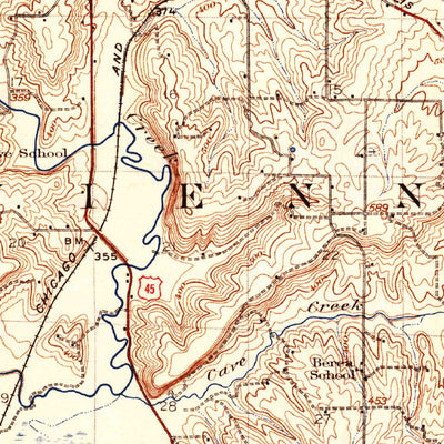 United States Geological Survey Vienna, IL (1918, 62500-Scale) digital map