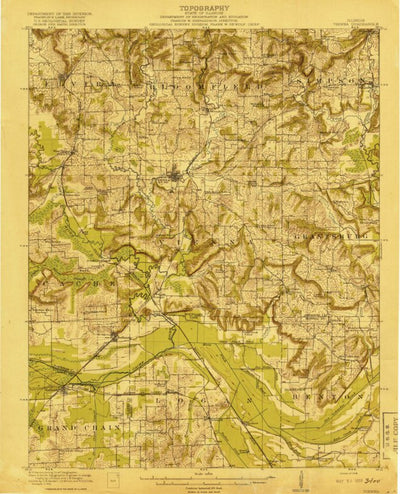 United States Geological Survey Vienna, IL (1919, 62500-Scale) digital map