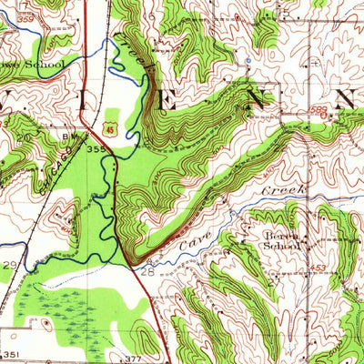 United States Geological Survey Vienna, IL (1942, 62500-Scale) digital map