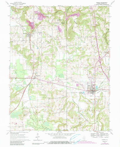 United States Geological Survey Vienna, IL (1966, 24000-Scale) digital map