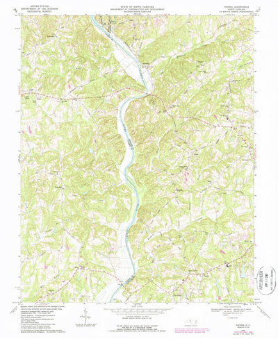 United States Geological Survey Vienna, NC (1968, 24000-Scale) digital map