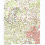 United States Geological Survey Vienna, VA-MD (1982, 24000-Scale) digital map