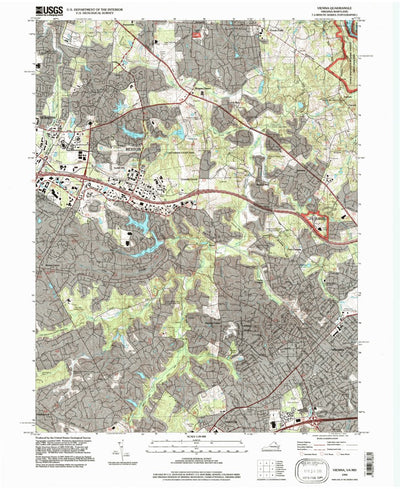 United States Geological Survey Vienna, VA-MD (1994, 24000-Scale) digital map