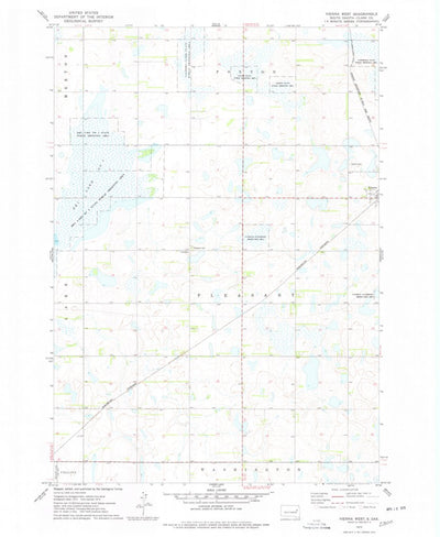 United States Geological Survey Vienna West, SD (1973, 24000-Scale) digital map