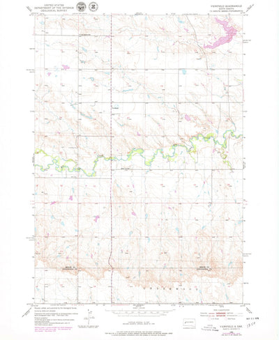 United States Geological Survey Viewfield, SD (1953, 24000-Scale) digital map