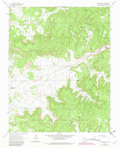 United States Geological Survey Vigas Canyon, NM (1963, 24000-Scale) digital map