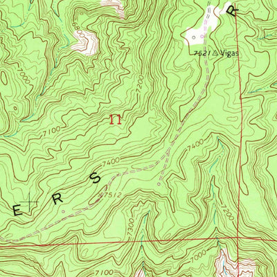 United States Geological Survey Vigas Canyon, NM (1963, 24000-Scale) digital map