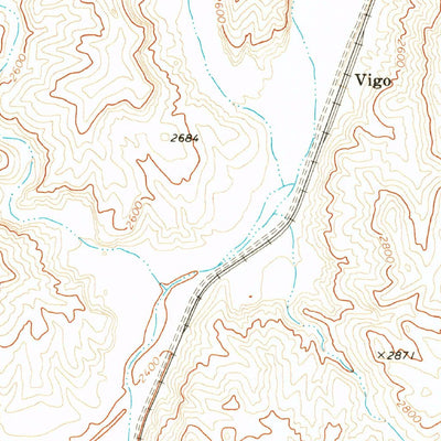 United States Geological Survey Vigo, NV (1969, 24000-Scale) digital map