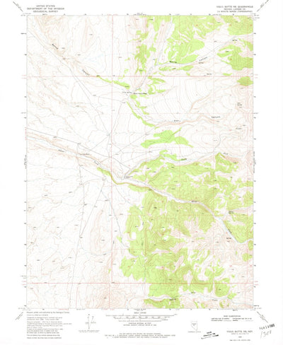 United States Geological Survey Vigus Butte NE, NV (1969, 24000-Scale) digital map