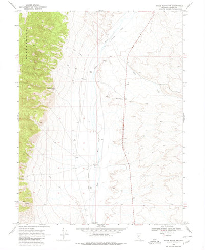United States Geological Survey Vigus Butte NW, NV (1969, 24000-Scale) digital map