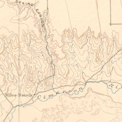 United States Geological Survey Vilas, CO-KS (1892, 125000-Scale) digital map