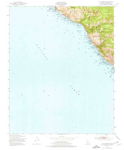 United States Geological Survey Villa Creek, CA (1949, 24000-Scale) digital map