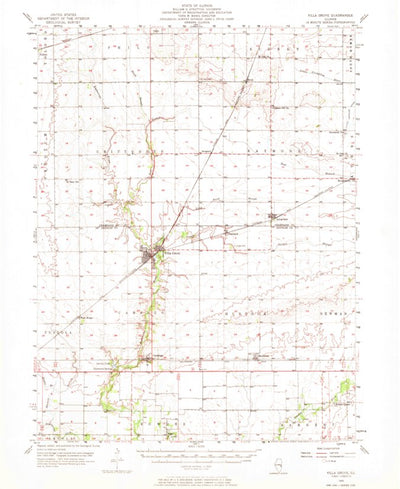 United States Geological Survey Villa Grove, IL (1956, 62500-Scale) digital map