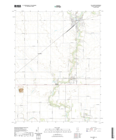 United States Geological Survey Villa Grove, IL (2021, 24000-Scale) digital map