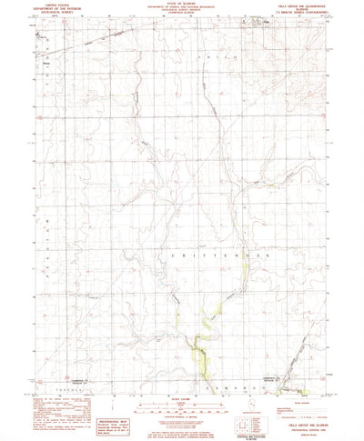 United States Geological Survey Villa Grove NW, IL (1982, 24000-Scale) digital map