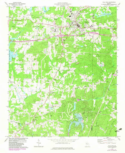United States Geological Survey Villa Rica, GA (1973, 24000-Scale) digital map