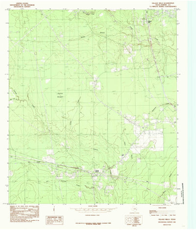 United States Geological Survey Village Mills, TX (1984, 24000-Scale) digital map