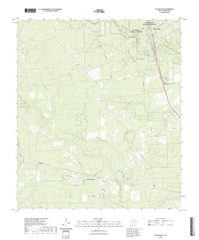 United States Geological Survey Village Mills, TX (2022, 24000-Scale) digital map