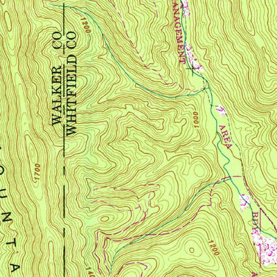 United States Geological Survey Villanow, GA (1946, 24000-Scale) digital map