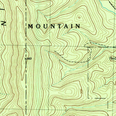 United States Geological Survey Villanow, GA (1983, 24000-Scale) digital map