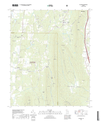 United States Geological Survey Villanow, GA (2020, 24000-Scale) digital map