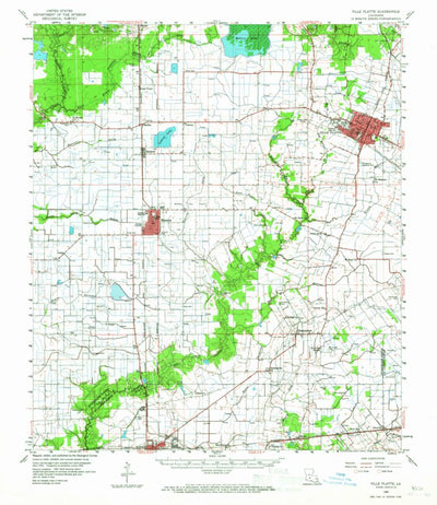 United States Geological Survey Ville Platte, LA (1960, 62500-Scale) digital map