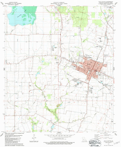 United States Geological Survey Ville Platte, LA (1983, 24000-Scale) digital map