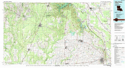 United States Geological Survey Ville Platte, LA (1986, 100000-Scale) digital map