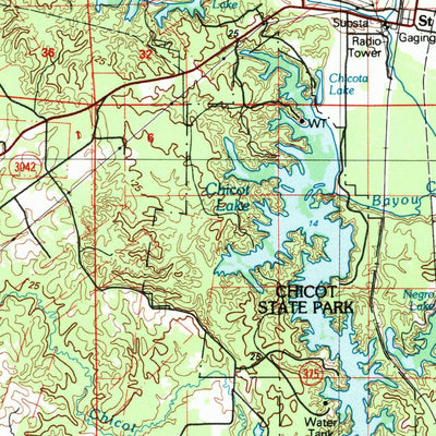United States Geological Survey Ville Platte, LA (1986, 100000-Scale) digital map