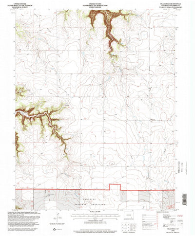 United States Geological Survey Villegreen, CO (1996, 24000-Scale) digital map