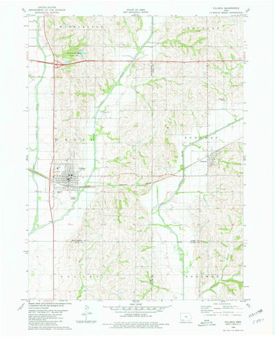 United States Geological Survey Villisca, IA (1980, 24000-Scale) digital map