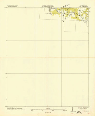 United States Geological Survey Vina, AL (1936, 24000-Scale) digital map