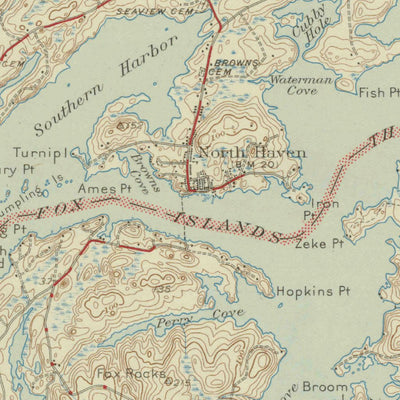 United States Geological Survey Vinalhaven, ME (1944, 62500-Scale) digital map