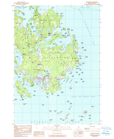 United States Geological Survey Vinalhaven, ME (1982, 24000-Scale) digital map