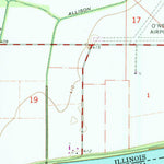 United States Geological Survey Vincennes, IN-IL (1965, 24000-Scale) digital map