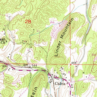 United States Geological Survey Vincent, AL (1951, 24000-Scale) digital map