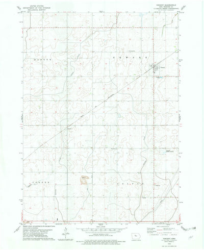 United States Geological Survey Vincent, IA (1979, 24000-Scale) digital map