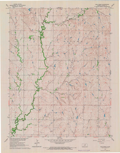 United States Geological Survey Vine Creek, KS (1965, 24000-Scale) digital map