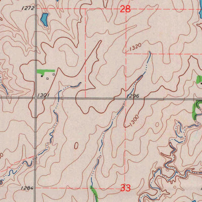 United States Geological Survey Vine Creek, KS (1965, 24000-Scale) digital map